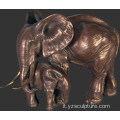 Casting Metal Life Formato Bronzo Giardino Elephant Sculpture